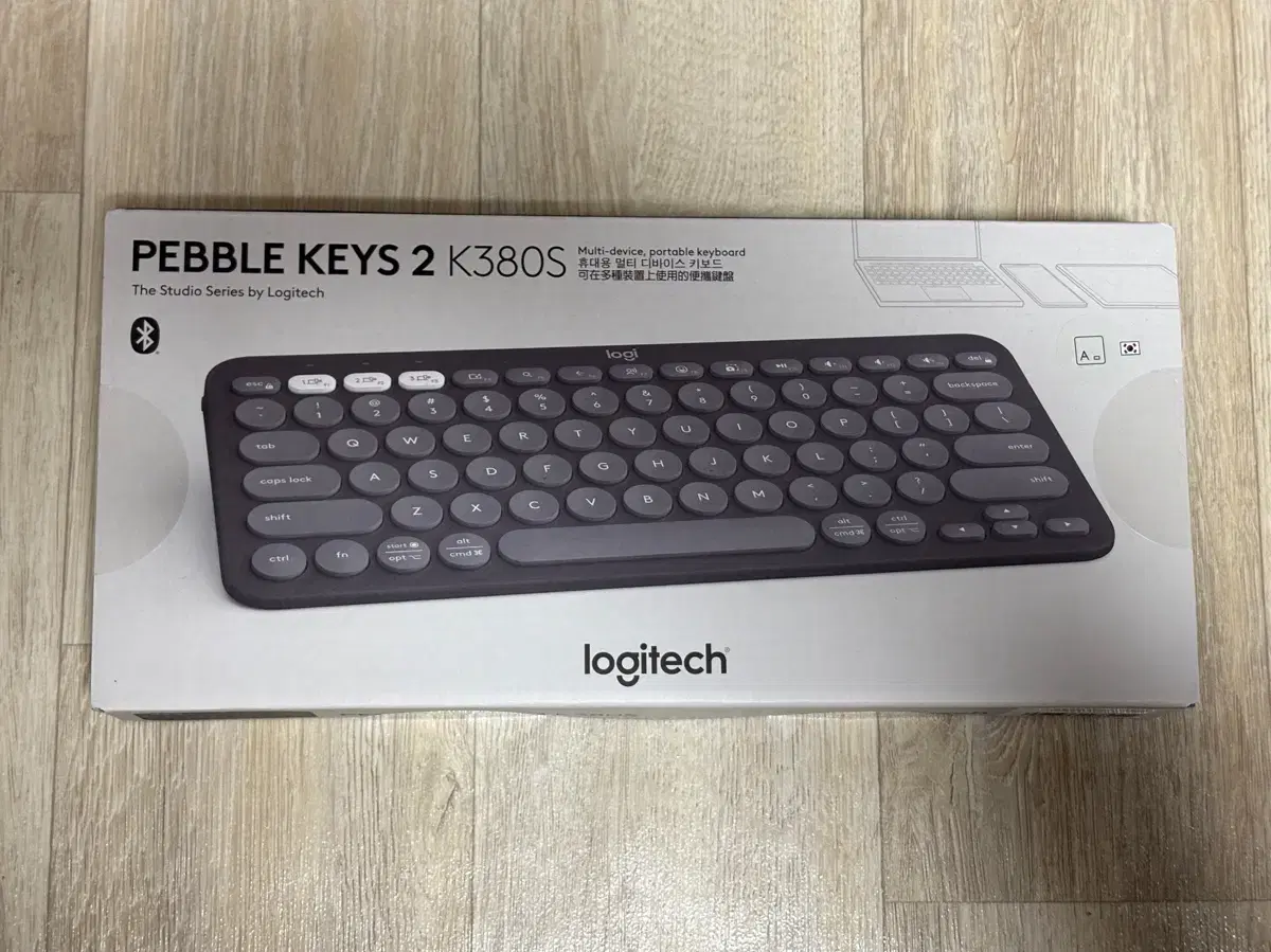 로지텍 무선 키보드 PEBBLE KEYS 2 K380S 스모키블랙